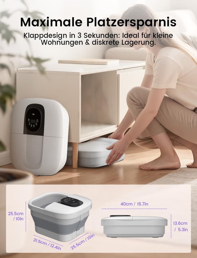 Thumbnail 5 de RIKE Fußbad Faltbares PTC-Heizung & Massage