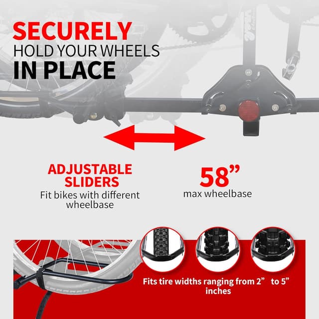 Thumbnail 2 de Young Bike Rack Hitch 200LB 2-Bike Platform