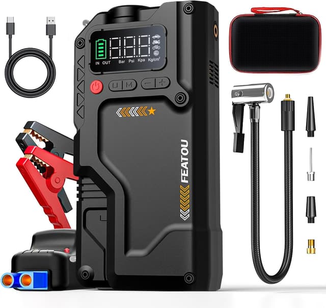 Detalle de Starthilfe Powerbank 6500A mit Kompressor