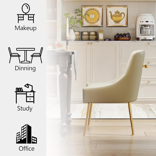 Thumbnail 3 de Faux Leather Dining Chair Set of 2