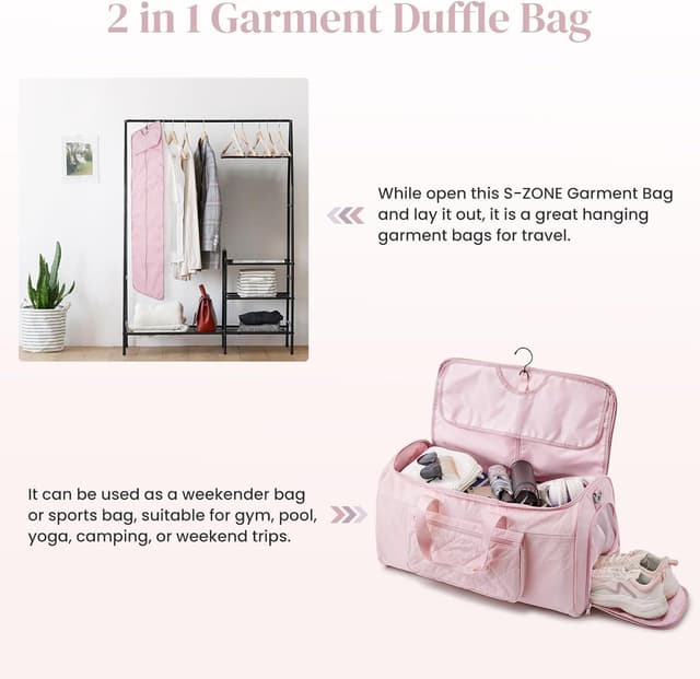 Detalle de S-ZONE 50L Bolsa de viaje convertible 2 en 1