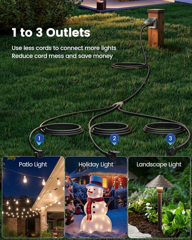 Thumbnail 1 de SURAIELEC Outdoor Extension Cord 45FT 🔌