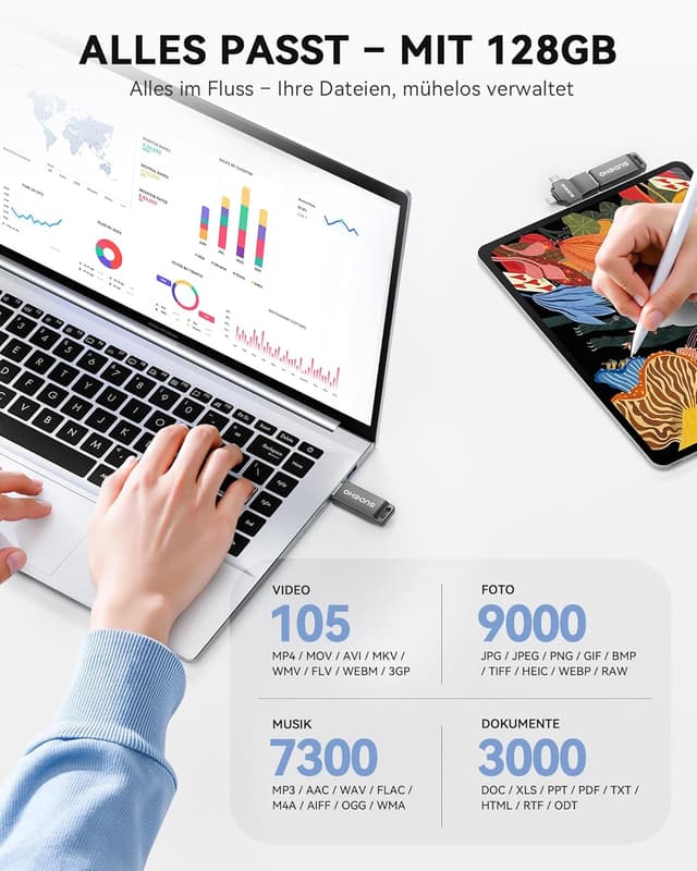 Thumbnail 4 de SUDEHO MFi USB‑Stick 128 GB für iPhone