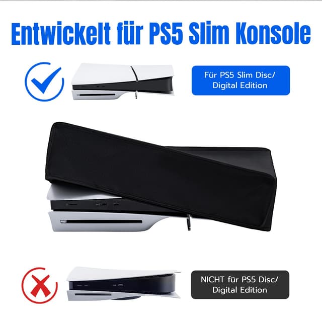 Detalle de Wigearss Staubschutz für PS5 Slim 1680D
