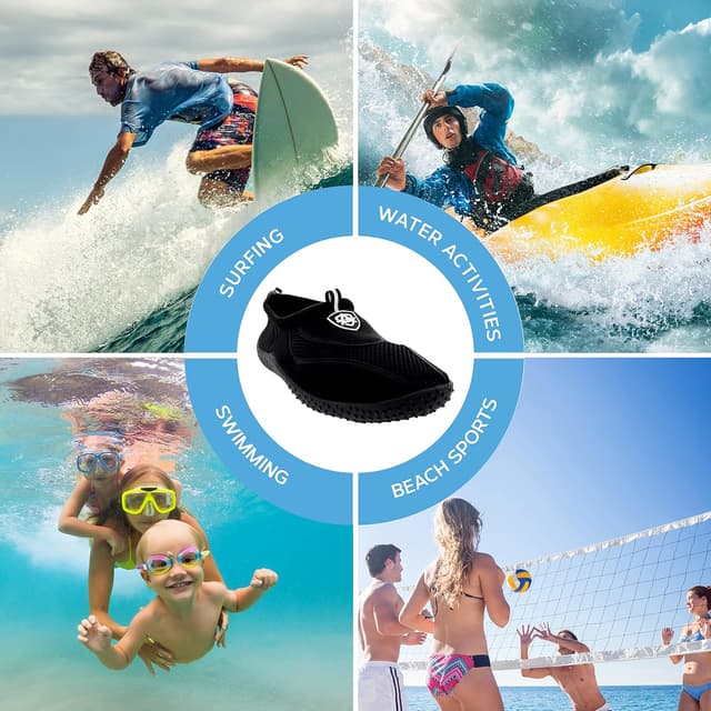 Detalle de Aqua Shield Women’s Beach Pool Sea Swimming Toggle Slip-On Water Socks