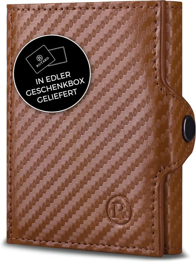 Detalle de RUTAKO Slim Wallet mit 9,5 cm Kartenetui