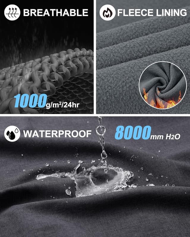 Detalle de 33,000ft Weste Herren Outdoor Softshell Jacke mit Kapuze