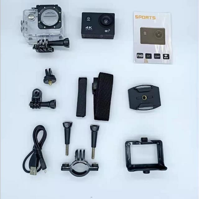 Detalle 2 de Kinsi H16-5R Cámara deportiva Wi‑Fi exterior con mando remoto azul