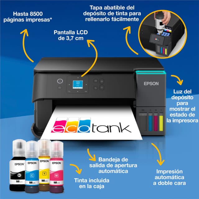 Detalle 2 de Epson EcoTank ET-2950 Wi‑Fi
