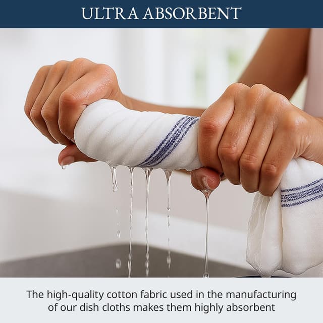 Detalle 2 de LANE LINEN 14x25 Dish Towel Set