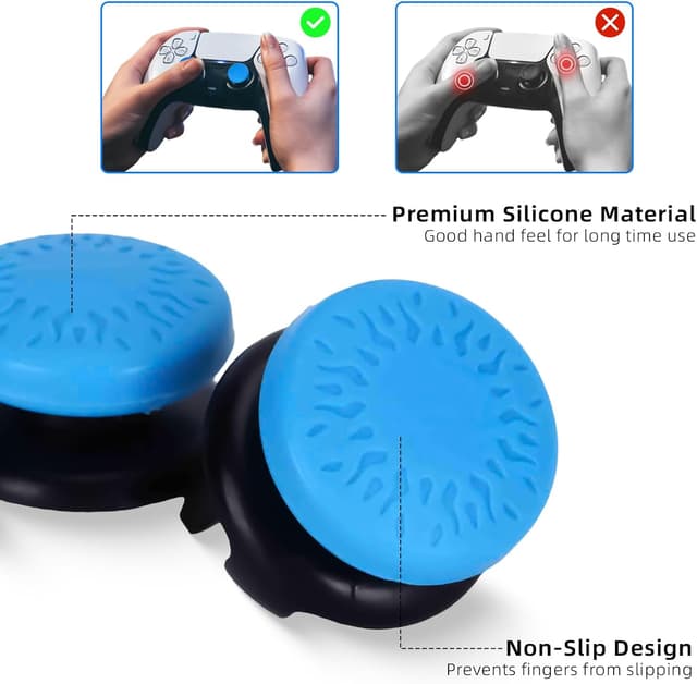 Detalle 2 de Kelepu Thumb Grips 2pcs silicone thumbstick caps