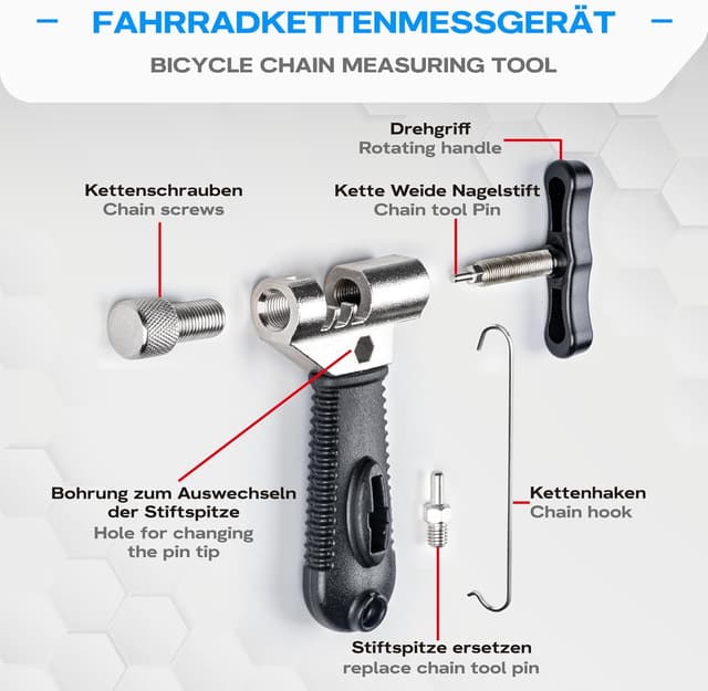 Thumbnail 5 de WATSABRO Kettennieter Fahrrad Set für 6-12