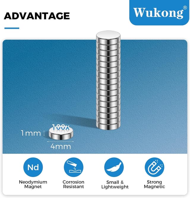 Thumbnail 1 de Wukong Tiny Magnets 4x1mm 100 Pack