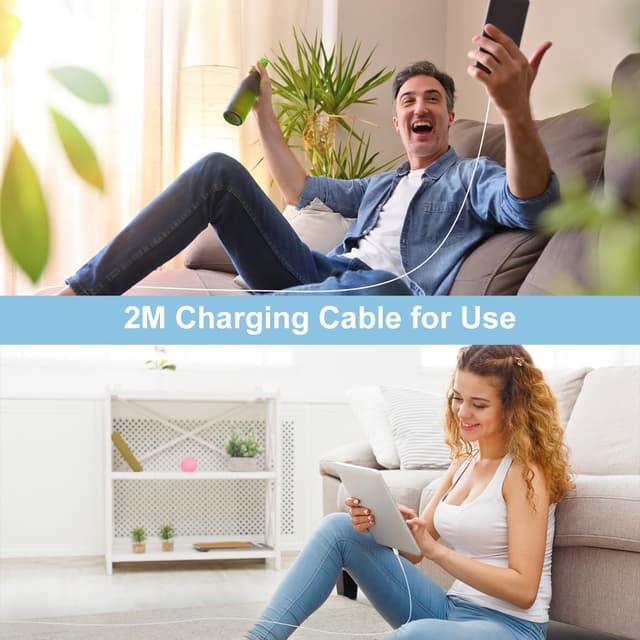 Thumbnail 6 de 2Pack iPhone 15/16/17 Charger USB‑C to USB‑C Cable & Apple Fast Charge Plug