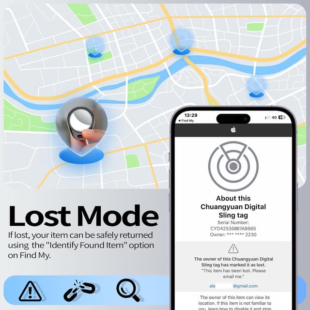 Thumbnail 6 de Tukio Air Tracker Tags 4 Pack Bluetooth item finder 🔑