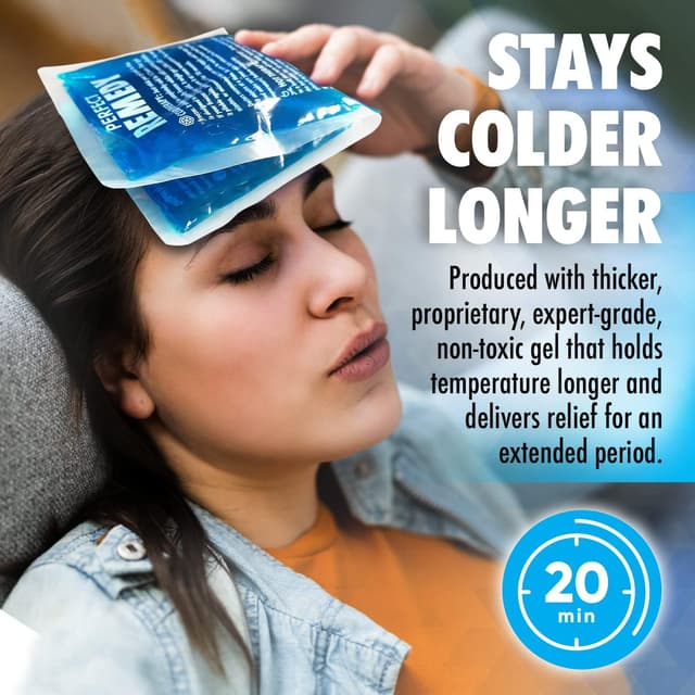Detalle de Perfect Remedy Gel Ice Pack 2pk — reusable cold compress