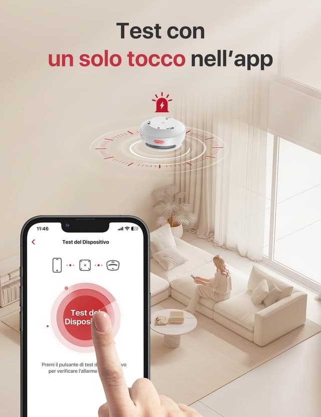 Detalle 2 de X-Sense XS01-M rilevatore fumo con Wi‑Fi