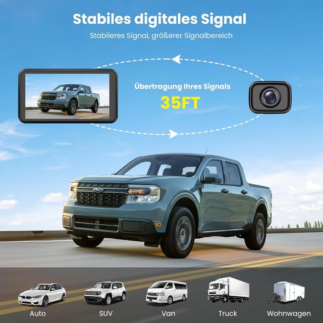 Thumbnail 3 de Foxpark Rückfahrkamera Kabellos 1080P 4,8"