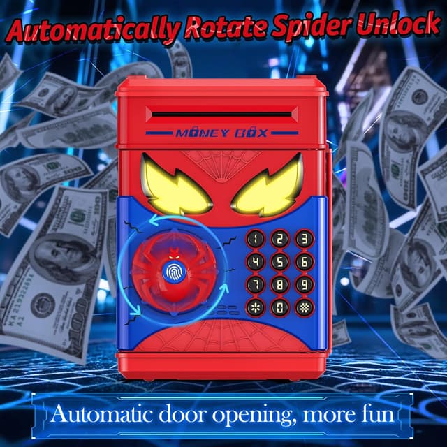 Thumbnail 2 de Wrystte Spider Electronic Piggy Bank with Fingerprint