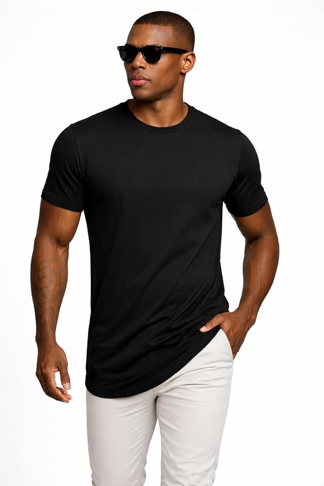 Detalle 2 de Leif Nelson T-shirt homme col rond LN-8281
