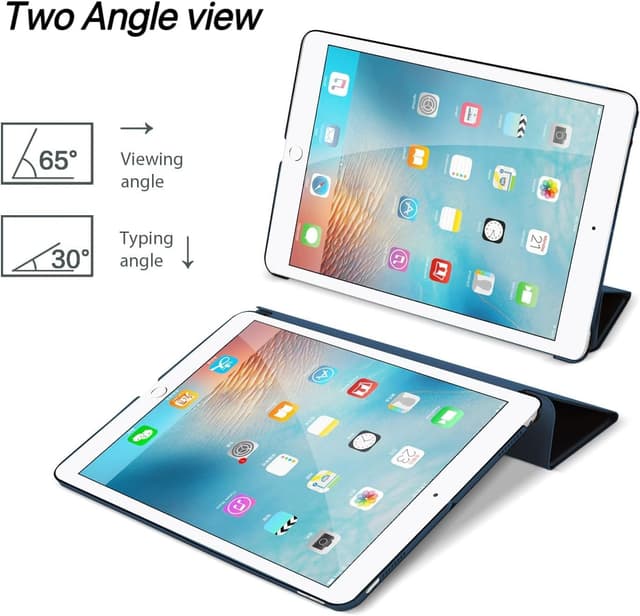 Detalle 2 de Coque TXWLLIU pour iPad Air 10,5" (2019) et iPad Pro 10,5" (2017) – Bleu foncé, veille/réveil automatique
