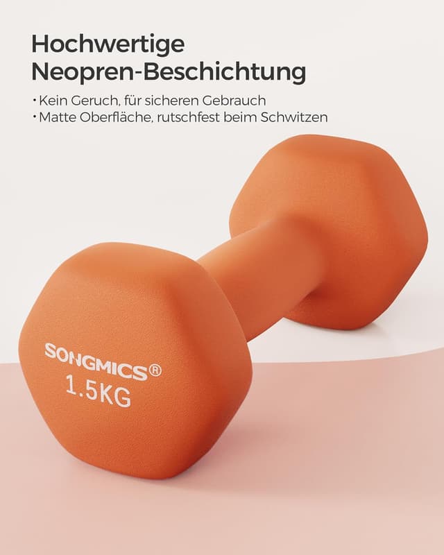 Thumbnail 1 de SONGMICS Hexagon Hanteln 2er Set Neopren