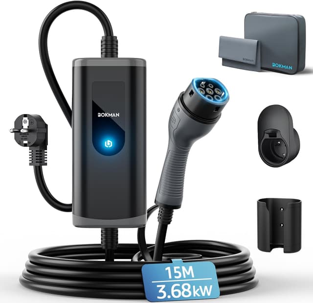 Thumbnail 6 de bokman Cargador Coche Eléctrico 3,68 kW Monofásico 5 m IP65