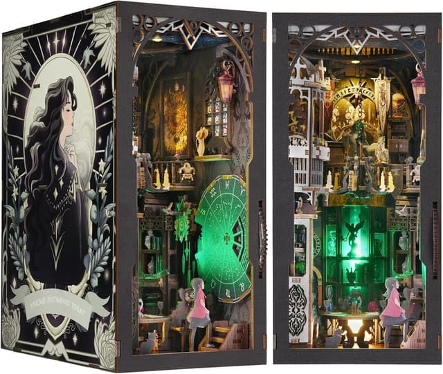 Thumbnail 6 de ETKVR Book Nook Kit DIY Miniature House Dollhouse 3D Puzzle