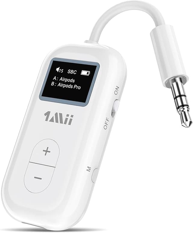 Imagen de 1Mii SafeFly Transmisor Bluetooth 5.3 Dual 📶 para Auriculares en OfertitasTOP