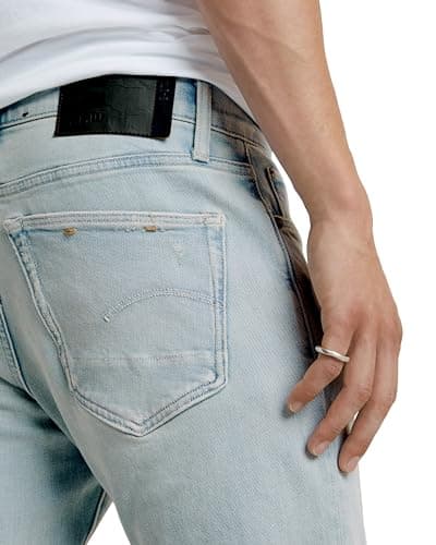 Thumbnail 2 de G-STAR 3301 Slim Jeans Hombre Azul Roto ☀️ 36W/30L