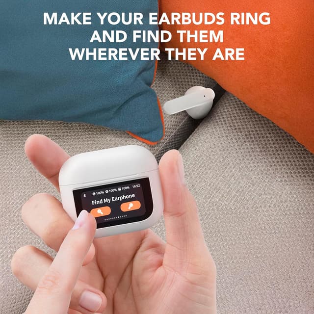 Detalle de Music Sound Groove : écouteurs Bluetooth avec écran tactile, 3 modes EQ et jusqu’à 21 h d’autonomie