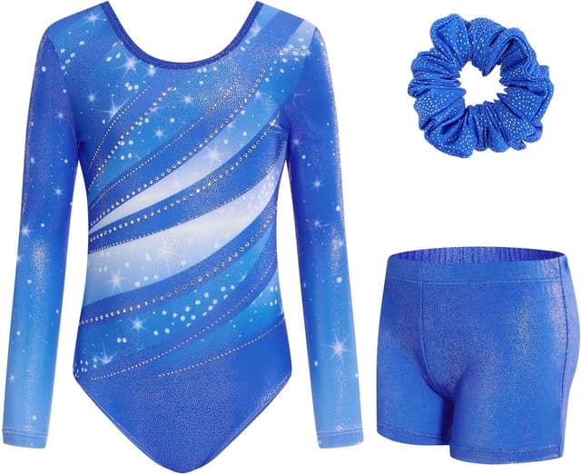 Detalle de JiAmy Gymnastics leotard set 85% polyester