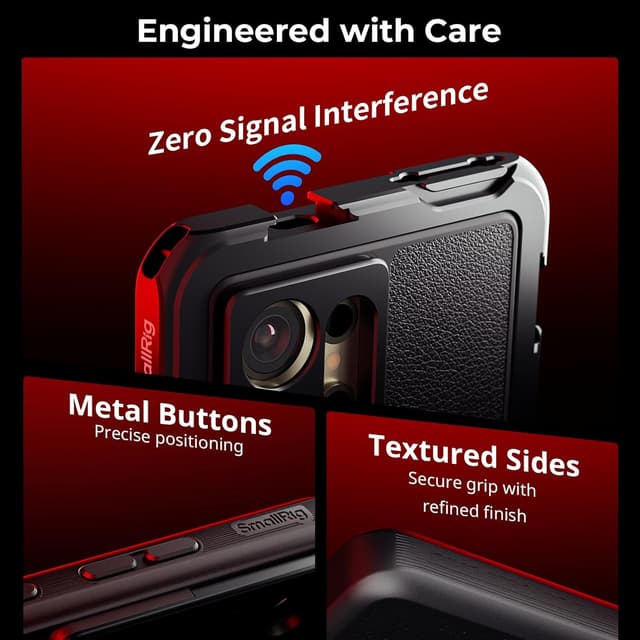 Detalle 1 de SMALLRIG Kit Cage S25 Ultra pour Samsung avec adaptateur filtre magnétique 67 mm et dégagement rapide HawkLock (5254)