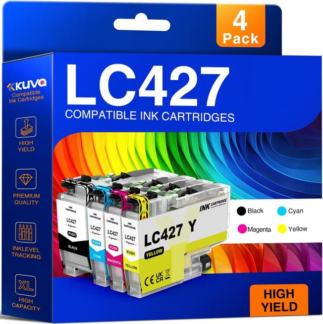 Detalle de Kuva LC427 set cartucce d’inchiostro compatibili Brother LC427XL per MFC-J5955DW, MFC-J6955DW, MFC-J6957DW e HL-J6010DW