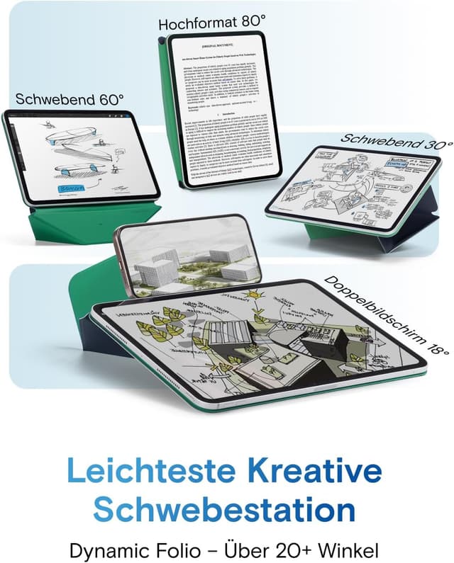 Thumbnail 2 de MOFT Dynamic Folio Hülle für 13" iPad Pro (M4 2024/M5 2025) – schlanke Magnet-Hülle mit Ständer & Auto Wake/Sleep