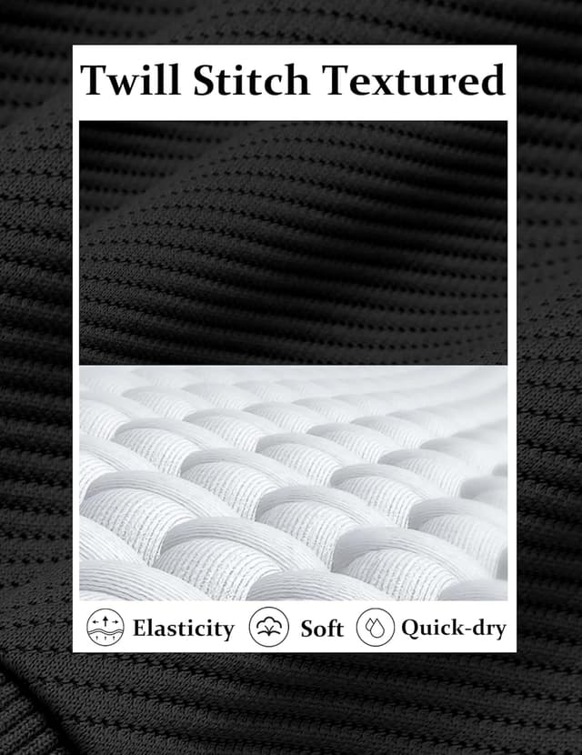 Detalle 2 de COOFANDY Mens Quarter Zip Pullover