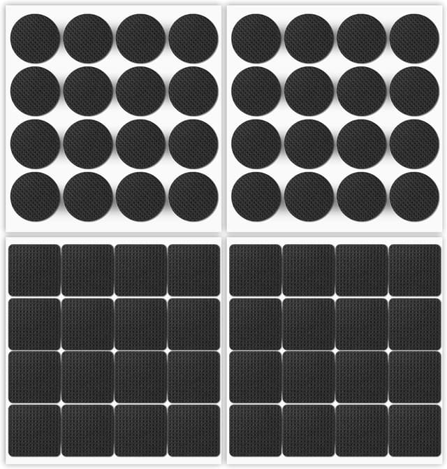 Detalle de OSDUE 64 cuscinetti antiscivolo EVA autoadesivi da 5 mm per gambe di sedie, tavoli e mobili