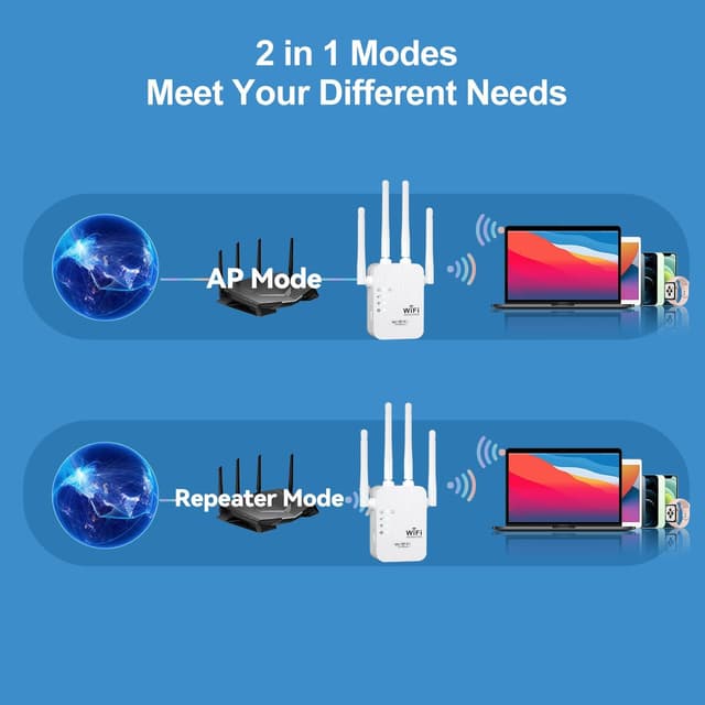 Thumbnail 4 de 2026 WiFi Extender 9800 sq ft Signal Booster