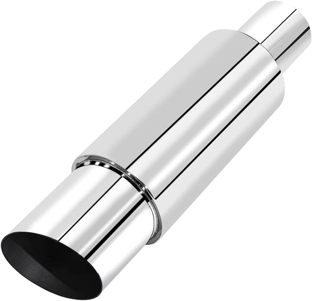 Detalle de Bielpord Universal Car Exhaust Muffler Tips, 15" Length, 2" Inlet / 3.5" Outlet, Polished Stainless Steel