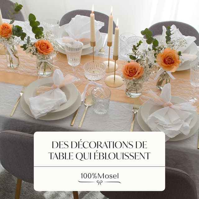 Thumbnail 2 de 100%Mosel Chemin de table 30 cm x 25 m 🍽