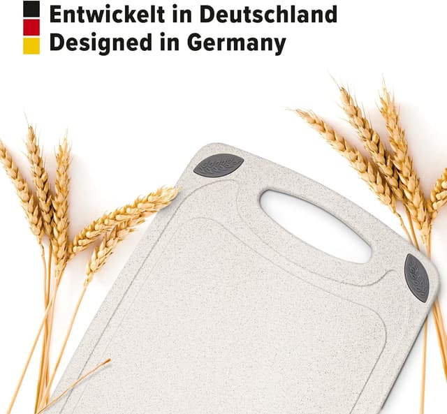 Detalle de EXITOSO rutschfestes Schneidebrett-Set aus PP (2-teilig), spülmaschinenfest