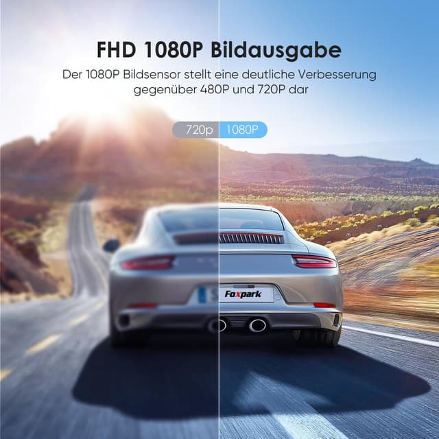 Thumbnail 4 de Foxpark Solar Rückfahrkamera 1080P 5"