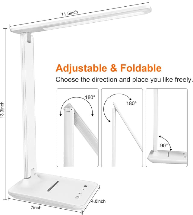 Thumbnail 5 de Jumoking Schreibtischlampe LED Dimmbar 5 Farben