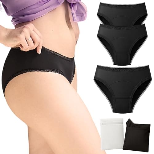 Imagen de MOOPRA Set 3 mutande mestruali assorbenti 4 strati en OfertitasTOP