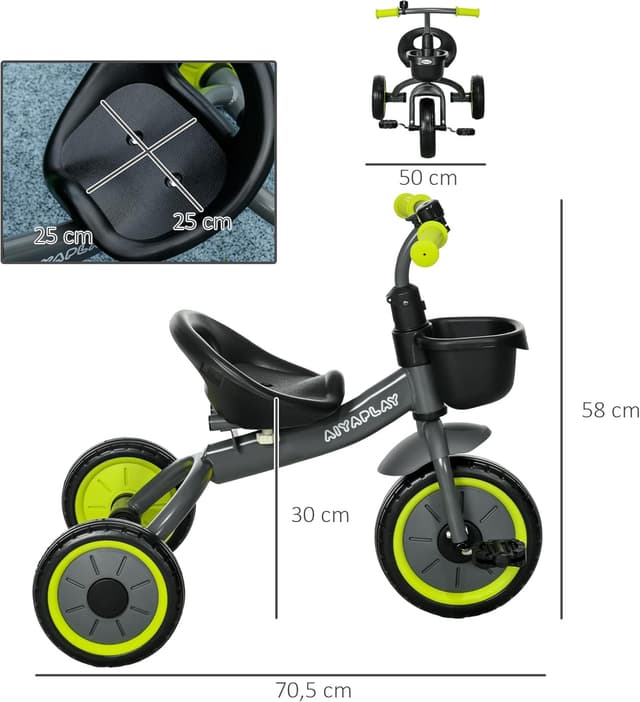 Thumbnail 6 de AIYAPLAY triciclo 2–5 años 70,5x53x58 cm