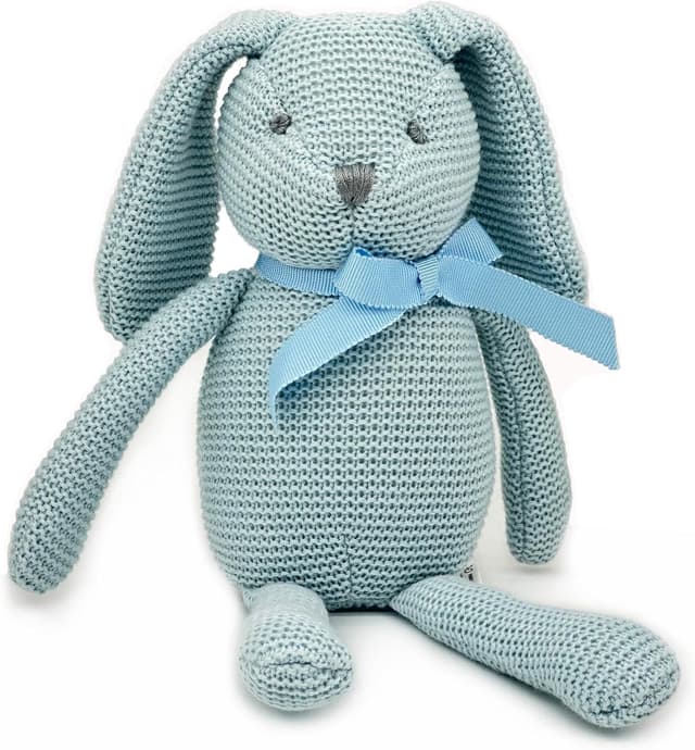 Detalle de FLUFFYFUN Blue Bunny Organic Cotton 7.1" Teddy