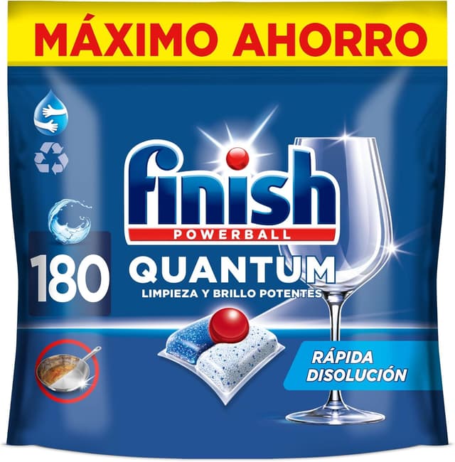 Thumbnail 6 de Finish Powerball Quantum All in 1 — 90 pastillas para lavavajillas