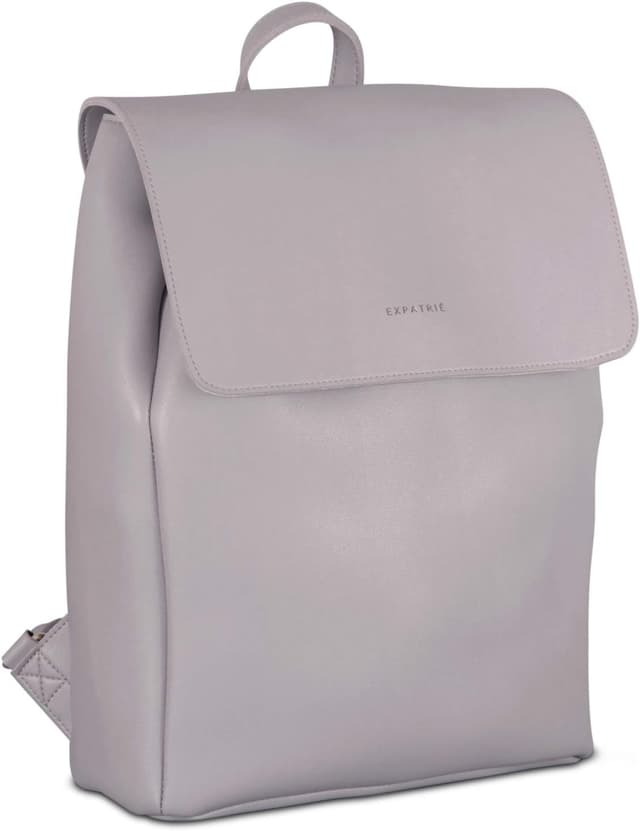 Detalle de Expatrié Noelle : sac à dos mauve femme en cuir synthétique, 9 L