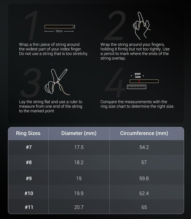 Thumbnail 2 de 10 Gen Diamond Smart Ring 2025 — SpO2 tracker 💍