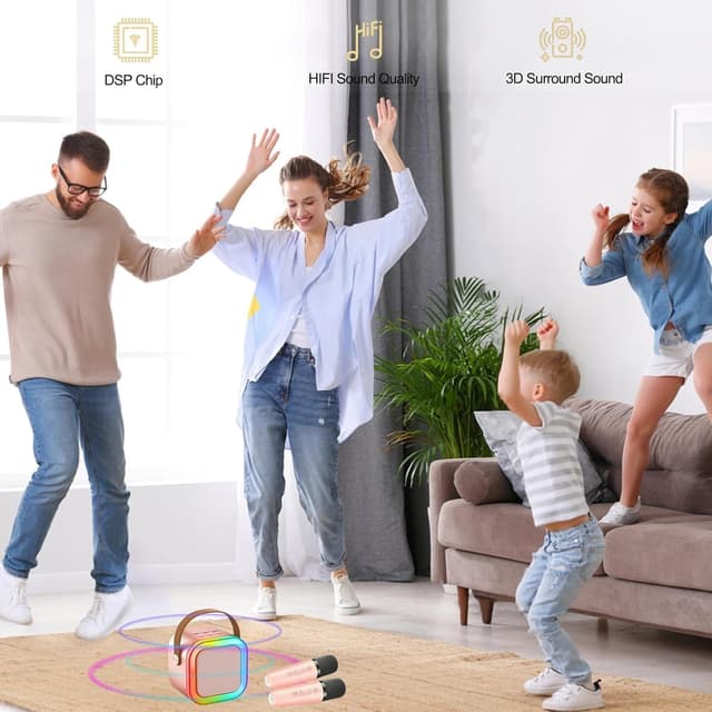 Thumbnail 1 de Macchina Karaoke Bambini con 2 Microfoni 2000mAh